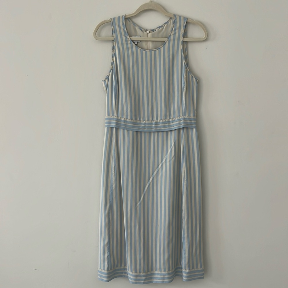 Armani Collezioni: Striped silk dress Size 6.